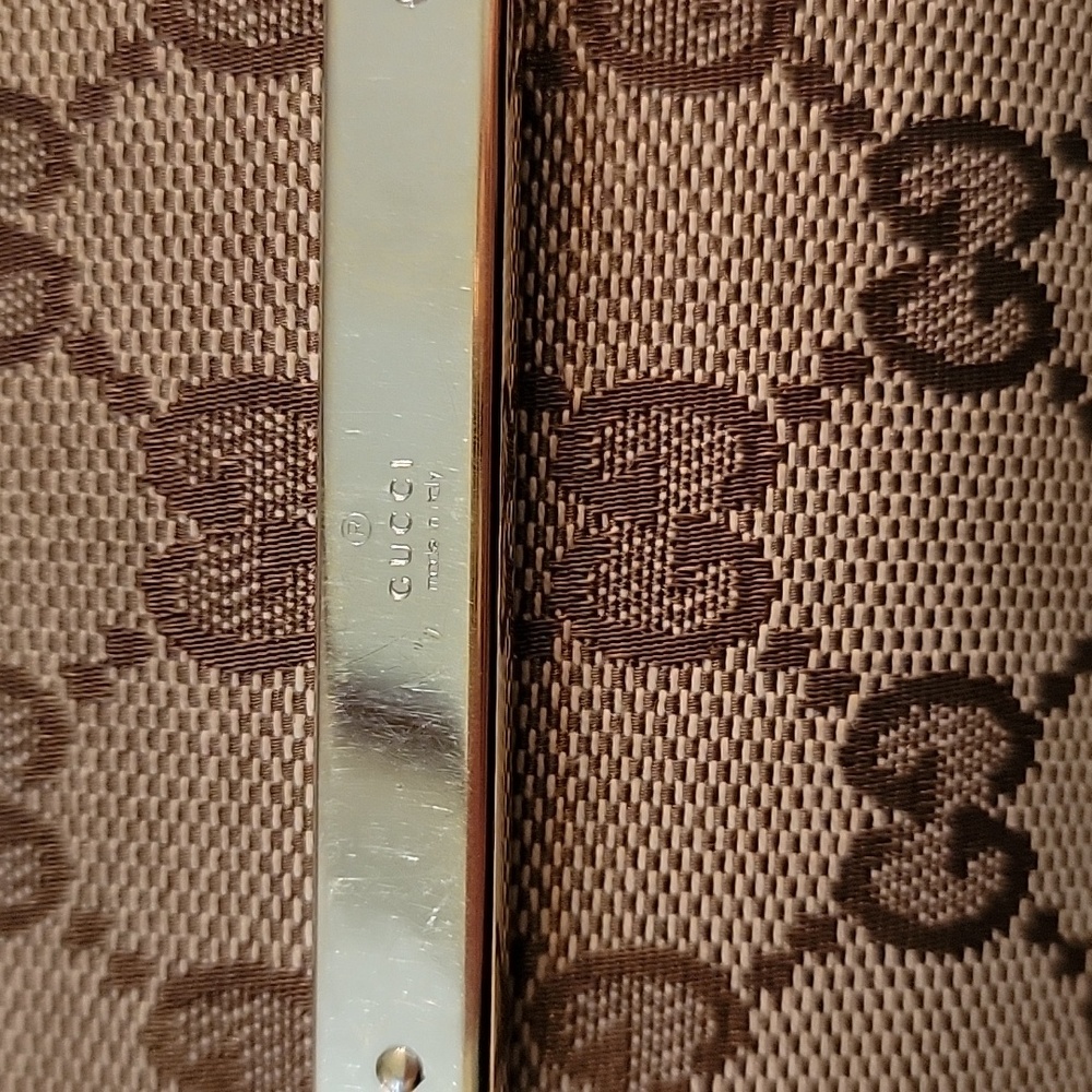 Gucci GG Monogram Logo Canvas Leather Long Wallet Authentic - Picture 2 of 16